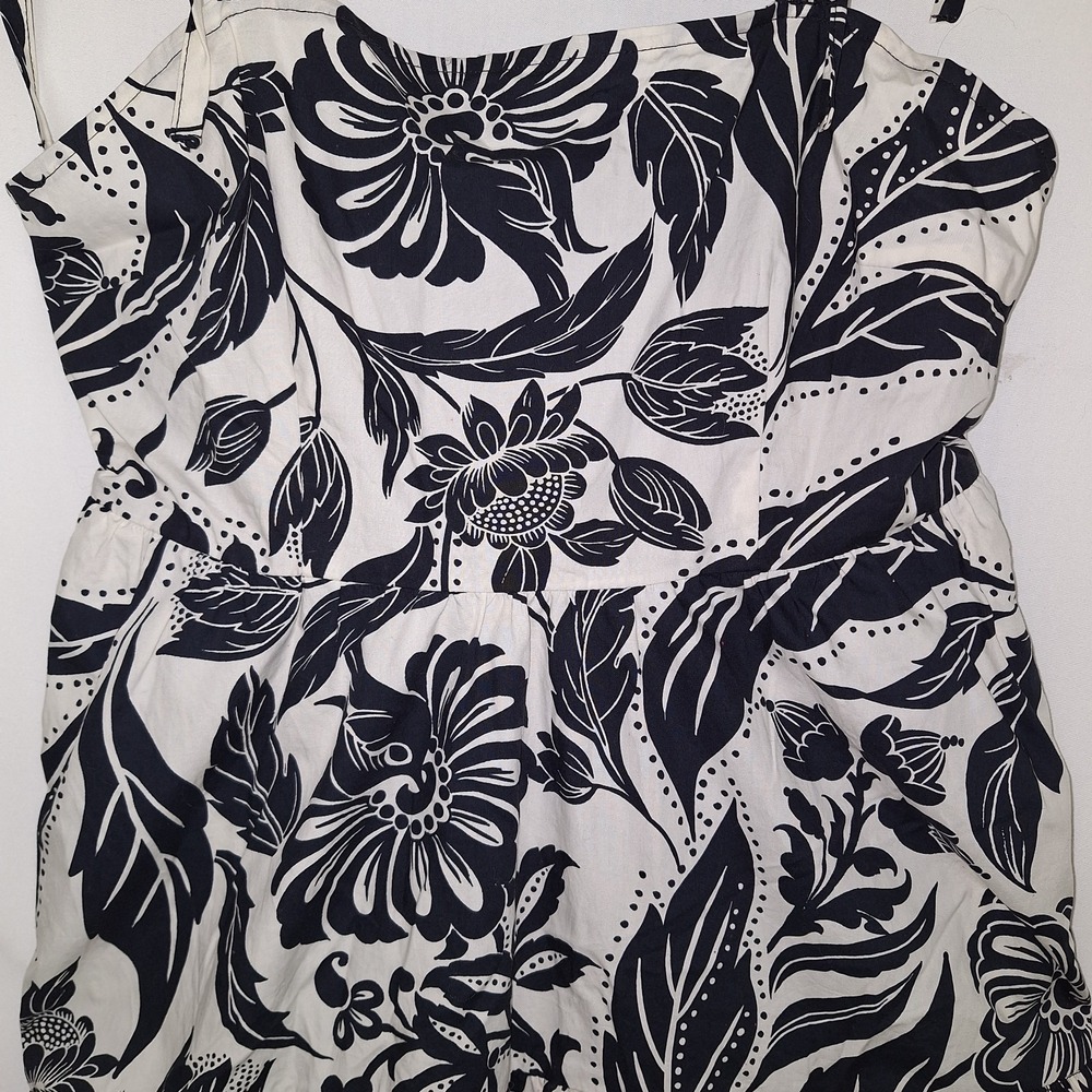 Cottagecore Romantic Resort Wear WHO WHAT WEAR Floral Dress S 100% Cotton Tiered - Picture 3 of 16